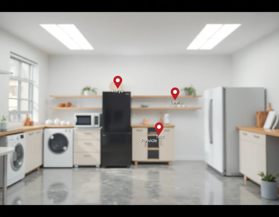 Appliance Service Areas Map